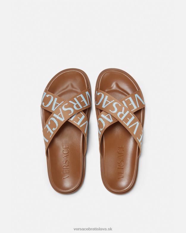 topánka X8X8P1585 Versace celoplošné sandále vytlačiť muži