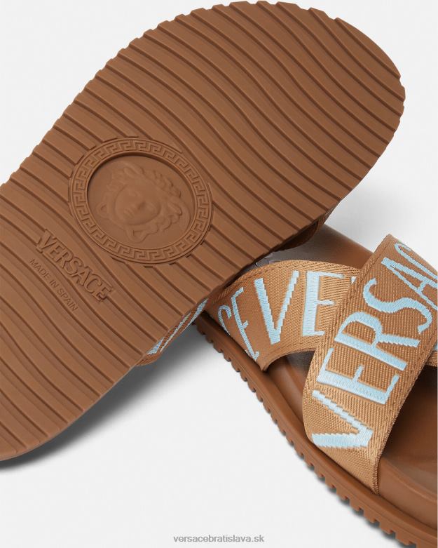 topánka X8X8P1585 Versace celoplošné sandále vytlačiť muži