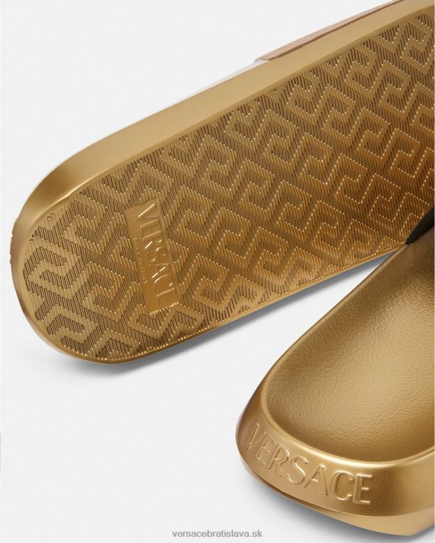 topánka X8X8P1586 Versace celoplošné sklíčka hnedá a zlatá muži
