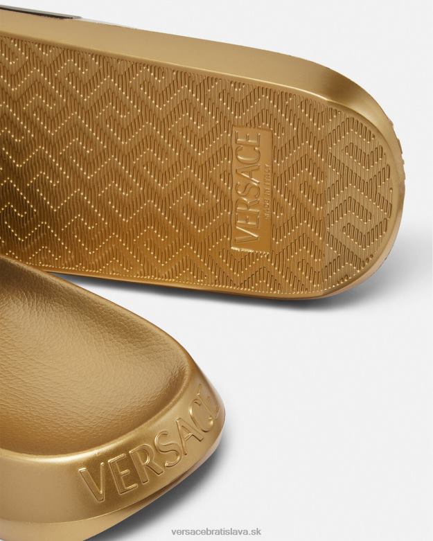 topánka X8X8P1587 Versace diapozitívy la medusa čierna muži