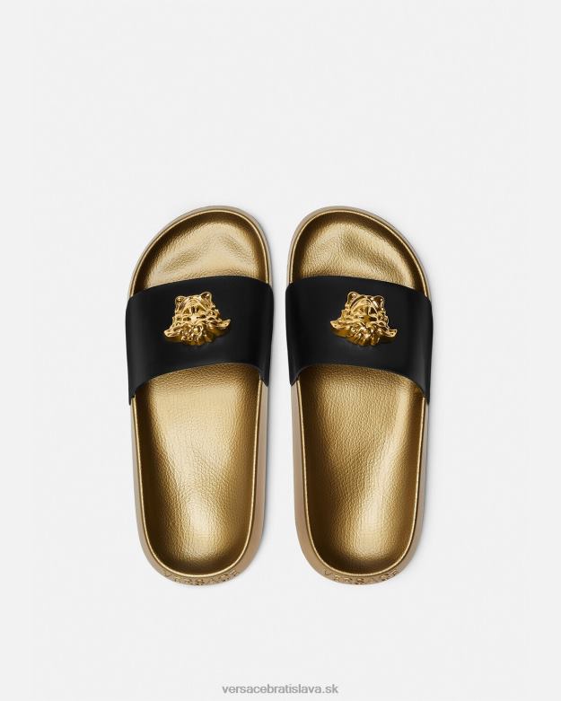 topánka X8X8P1587 Versace diapozitívy la medusa čierna muži