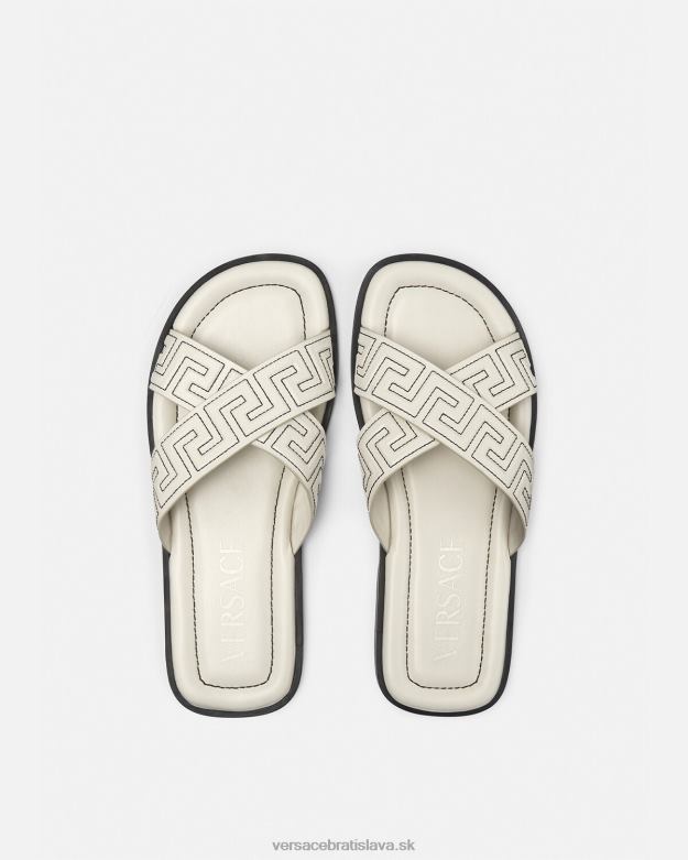topánka X8X8P1588 Versace greca sandále biely muži
