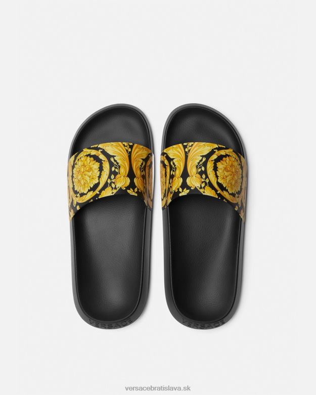 topánka X8X8P1594 Versace barocco slidery vytlačiť muži