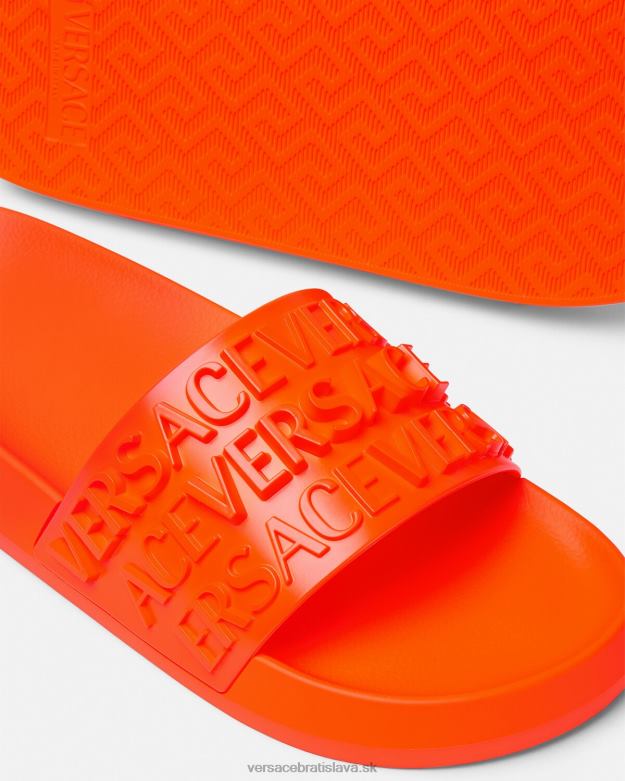 topánka X8X8P1598 Versace celoplošné posuvníky oranžová muži