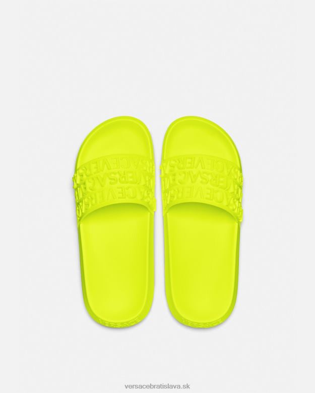 topánka X8X8P1599 Versace celoplošné posuvníky vápno muži