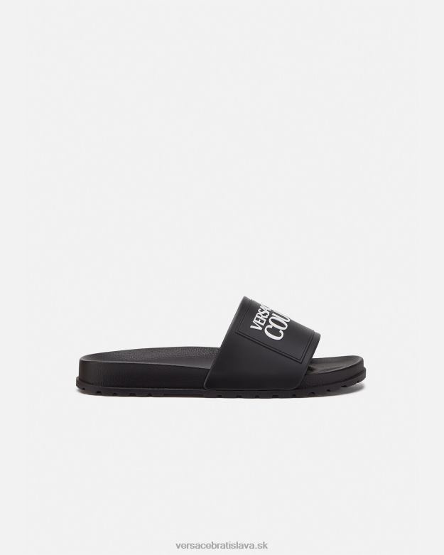 topánka X8X8P2468 Versace gumené sklíčka s logom čierna muži
