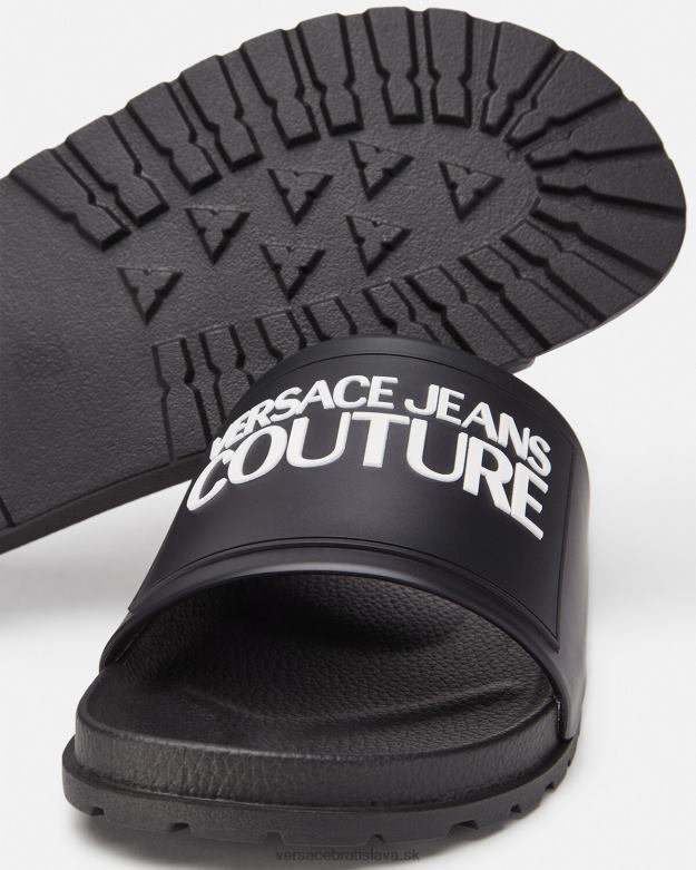 topánka X8X8P2468 Versace gumené sklíčka s logom čierna muži