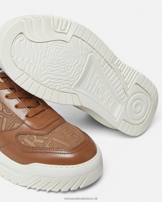 topánka X8X8P1513 Versace celoplošné tenisky odissea hnedá muži