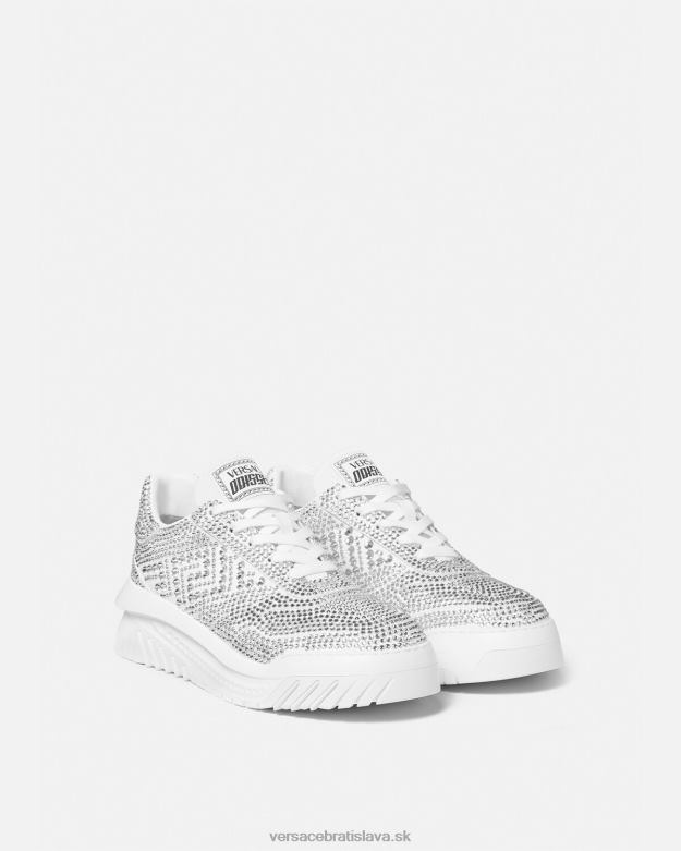 topánka X8X8P1534 Versace krištáľové tenisky odissea biely muži