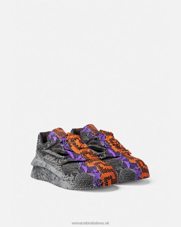 topánka X8X8P1539 Versace tenisky python greca print odissea vytlačiť muži