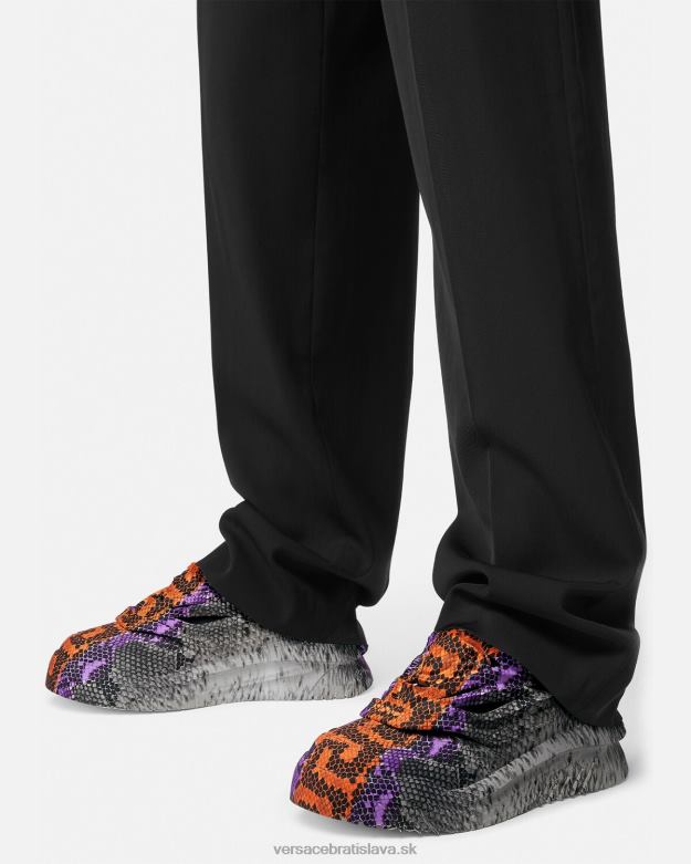 topánka X8X8P1539 Versace tenisky python greca print odissea vytlačiť muži