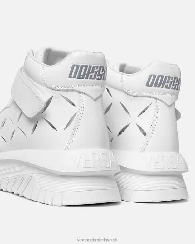 topánka X8X8P1541 Versace strihané tenisky odissea biely muži