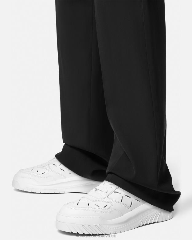 topánka X8X8P1541 Versace strihané tenisky odissea biely muži