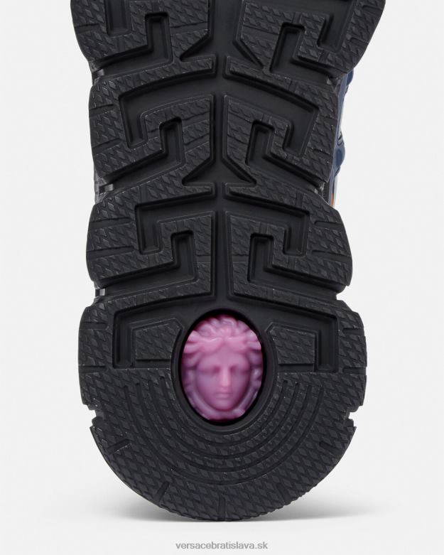 topánka X8X8P1542 Versace tenisky barocco 660 trigreca Modrá muži