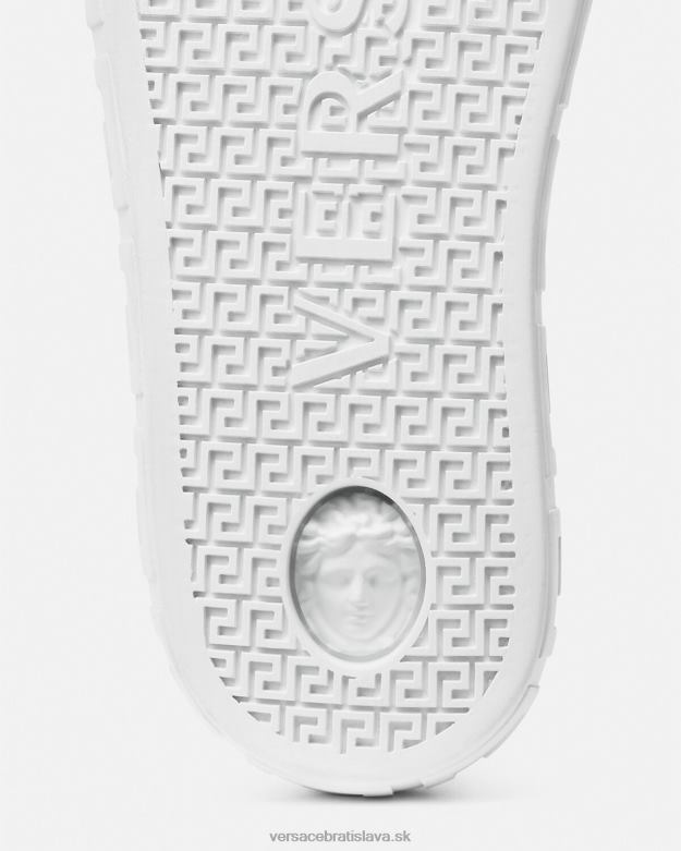 topánka X8X8P1549 Versace tenisky s logom Greca biele zlato muži