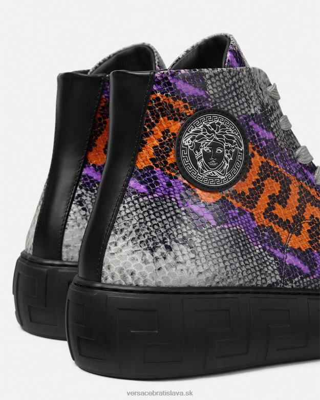 topánka X8X8P1554 Versace tenisky s potlačou python greca jedna farba muži