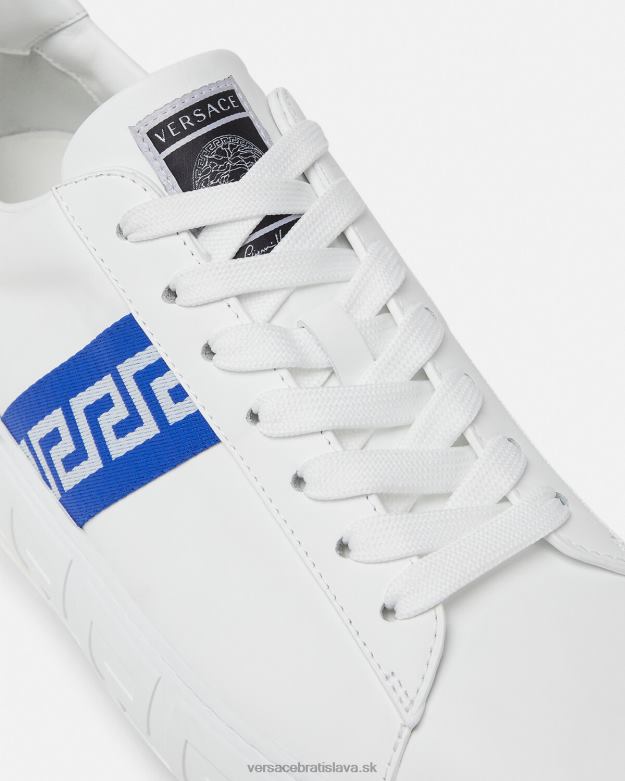 topánka X8X8P1558 Versace tenisky greca modrá a biela muži
