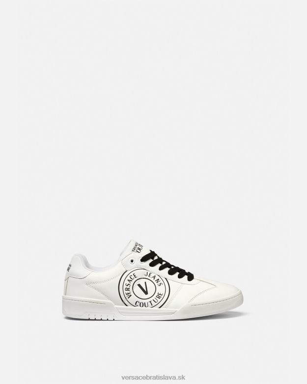 topánka X8X8P2442 Versace brooklyn v-emblem tenisky biely čierny muži