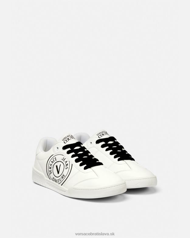topánka X8X8P2442 Versace brooklyn v-emblem tenisky biely čierny muži