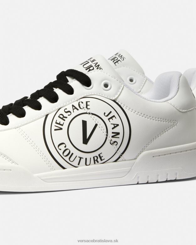topánka X8X8P2442 Versace brooklyn v-emblem tenisky biely čierny muži
