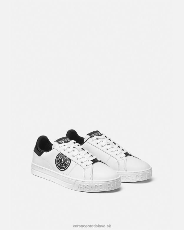 topánka X8X8P2444 Versace tenisky court 88 v-emblem logo biely čierny muži