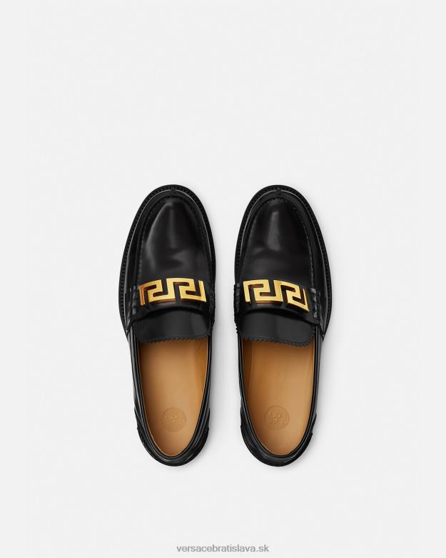 topánka X8X8P1567 Versace greca mokasíny čierna muži