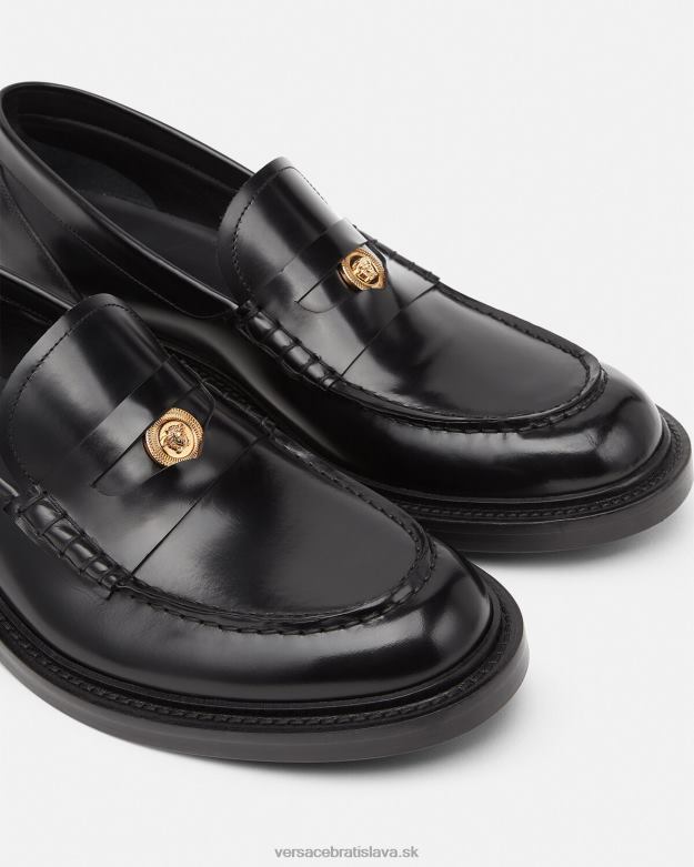 topánka X8X8P1570 Versace medúzové mokasíny čierna muži