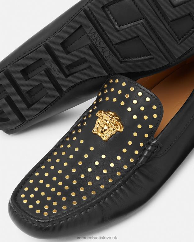 topánka X8X8P1573 Versace la medusa mokasíny čierna muži
