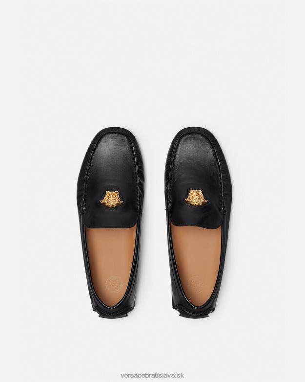 topánka X8X8P1602 Versace vodičské topánky la medusa čierna muži