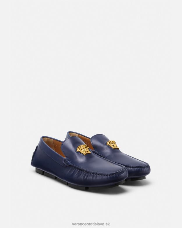 topánka X8X8P1606 Versace vodičské topánky la medusa námorníctvo muži