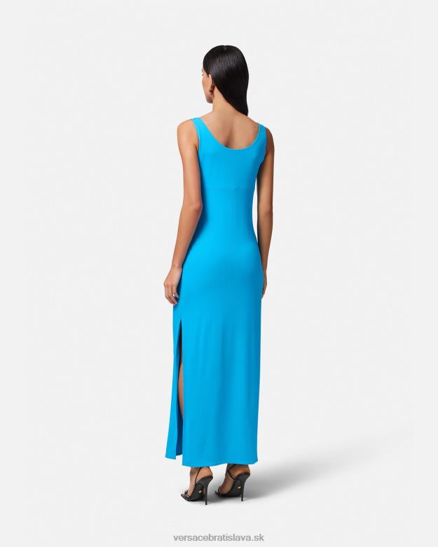 oblečenie X8X8P17 Versace dlhé šaty medusa \'95 Modrá ženy