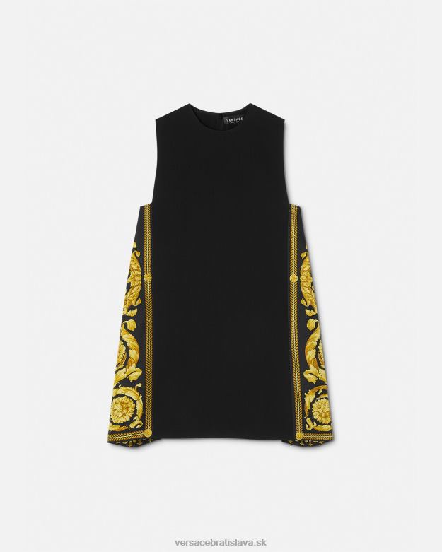 oblečenie X8X8P28 Versace barocco mini šaty vytlačiť ženy