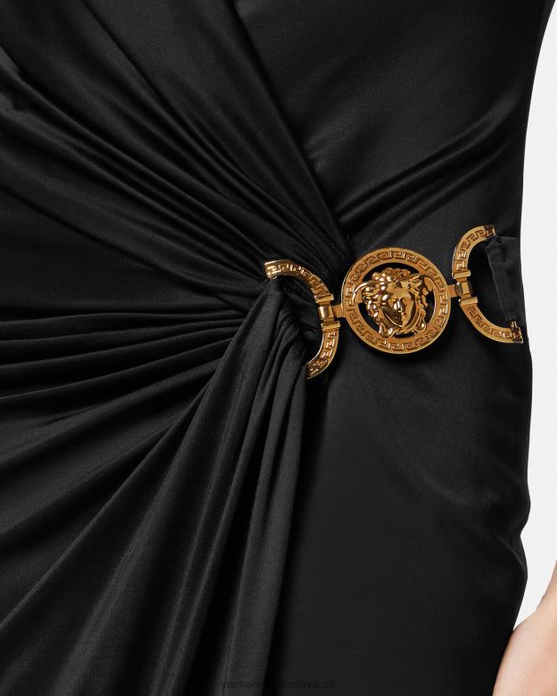 oblečenie X8X8P29 Versace midi šaty medusa \'95 čierna ženy
