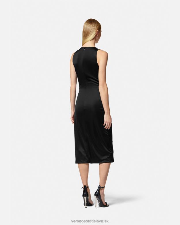 oblečenie X8X8P29 Versace midi šaty medusa \'95 čierna ženy