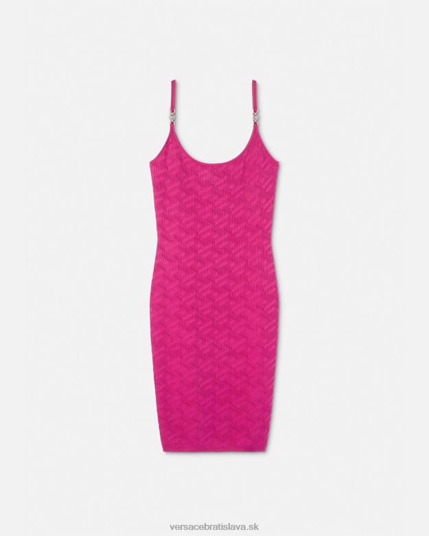 oblečenie X8X8P30 Versace midi šaty la greca medusa '95 fuchsiová ženy