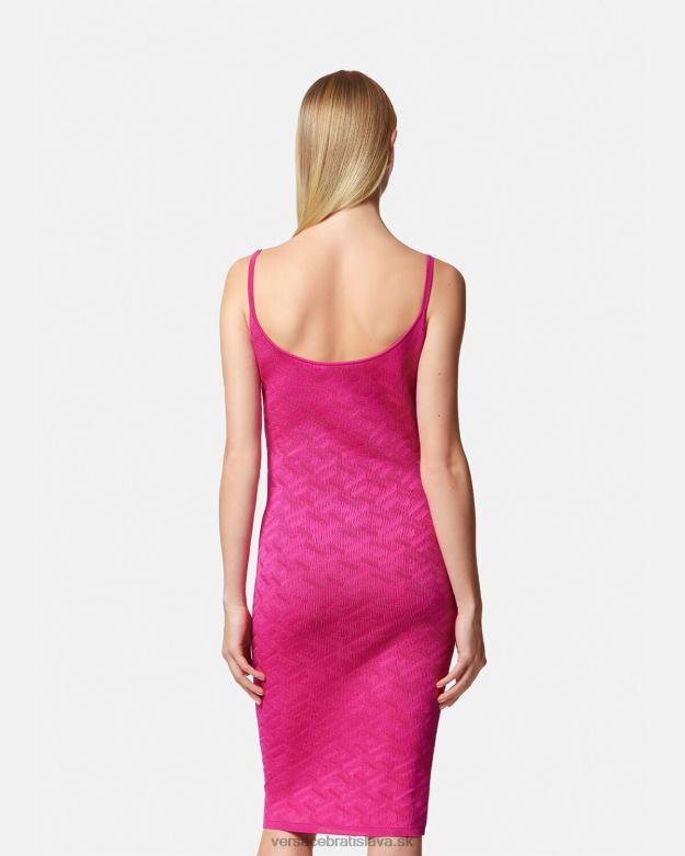 oblečenie X8X8P30 Versace midi šaty la greca medusa \'95 fuchsiová ženy
