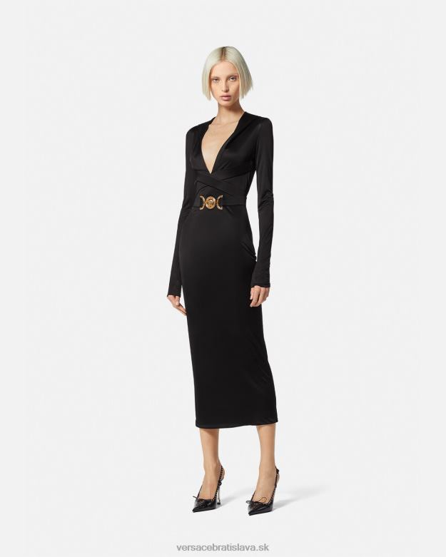 oblečenie X8X8P36 Versace šaty s kapucňou medusa \'95 čierna ženy