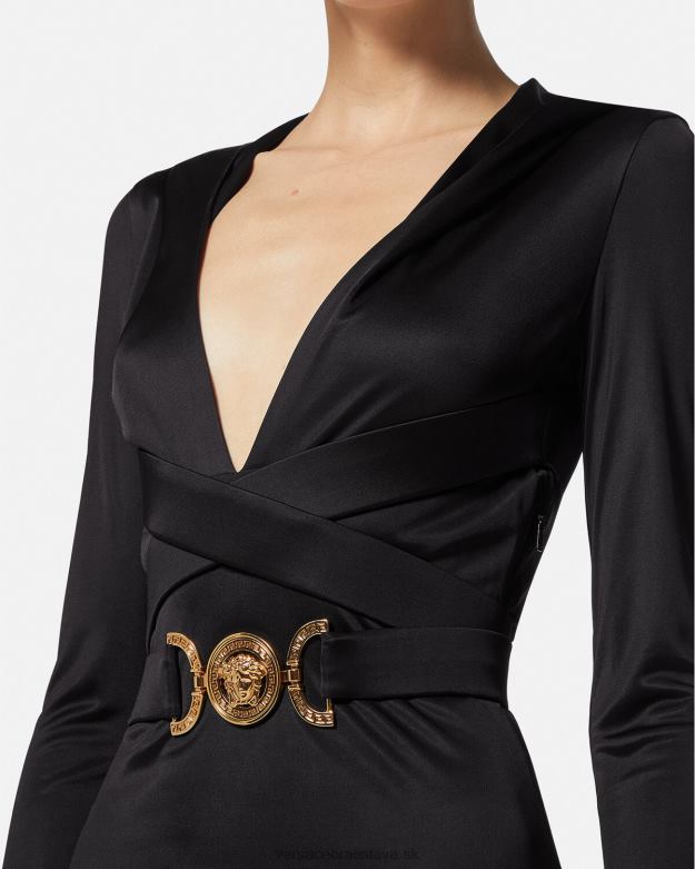 oblečenie X8X8P36 Versace šaty s kapucňou medusa \'95 čierna ženy