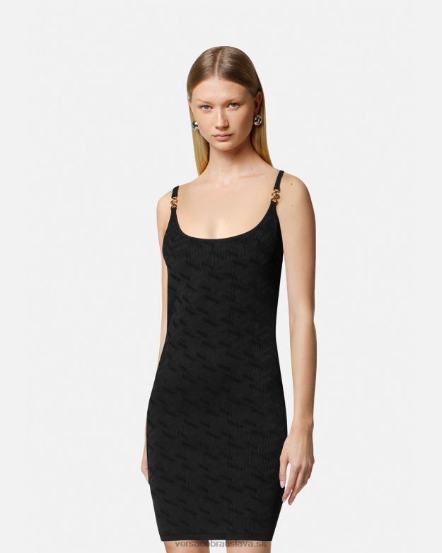 oblečenie X8X8P42 Versace minišaty medusa \'95 la greca čierna ženy