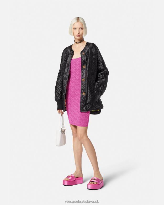 oblečenie X8X8P65 Versace minišaty medusa \'95 la greca fuchsiová ženy