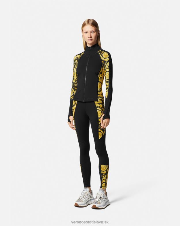oblečenie X8X8P231 Versace bunda do telocvične barocco čierna ženy