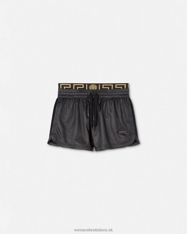 oblečenie X8X8P238 Versace greca border šortky do posilňovne čierna ženy