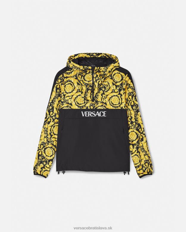 oblečenie X8X8P239 Versace bunda barocco vetrovka čierna ženy