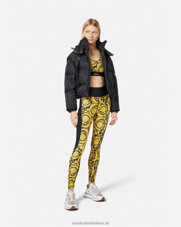 oblečenie X8X8P240 Versace barocco športová podprsenka čierna ženy