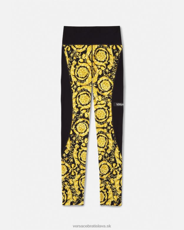 oblečenie X8X8P241 Versace barokové legíny čierna ženy