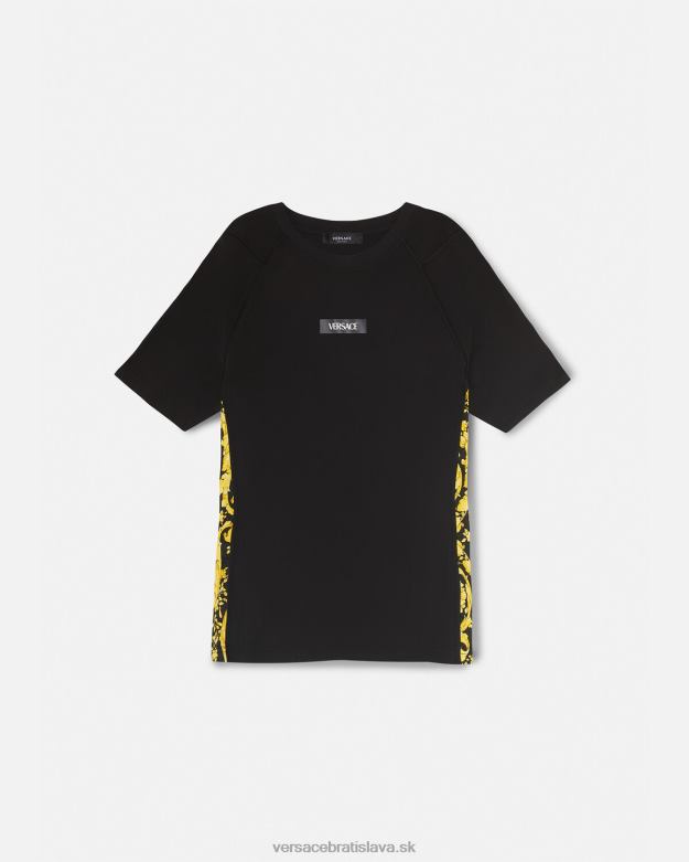 oblečenie X8X8P242 Versace barocco gymnastické tričko čierna ženy