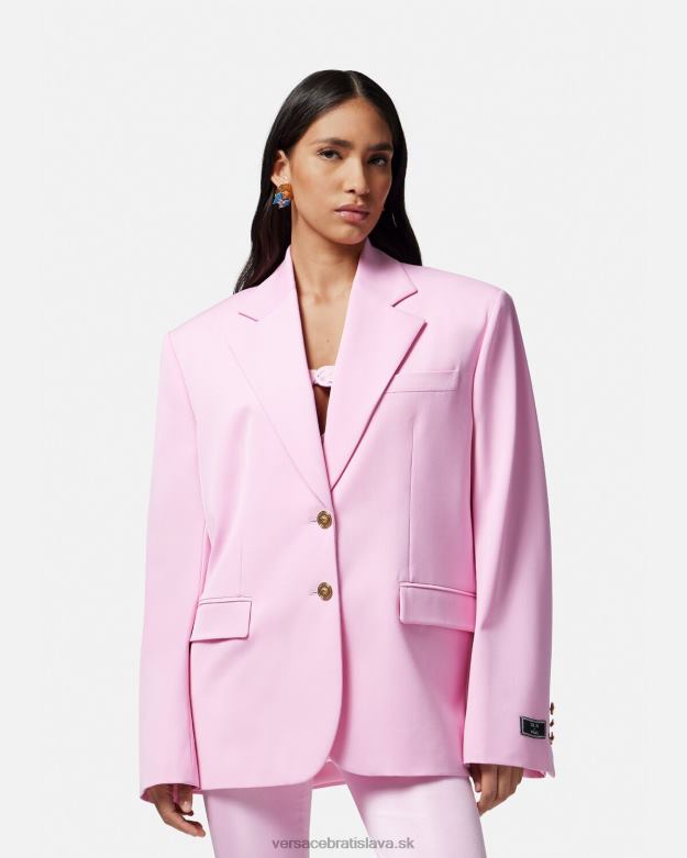 oblečenie X8X8P105 Versace medúza oversized sako Ružová ženy