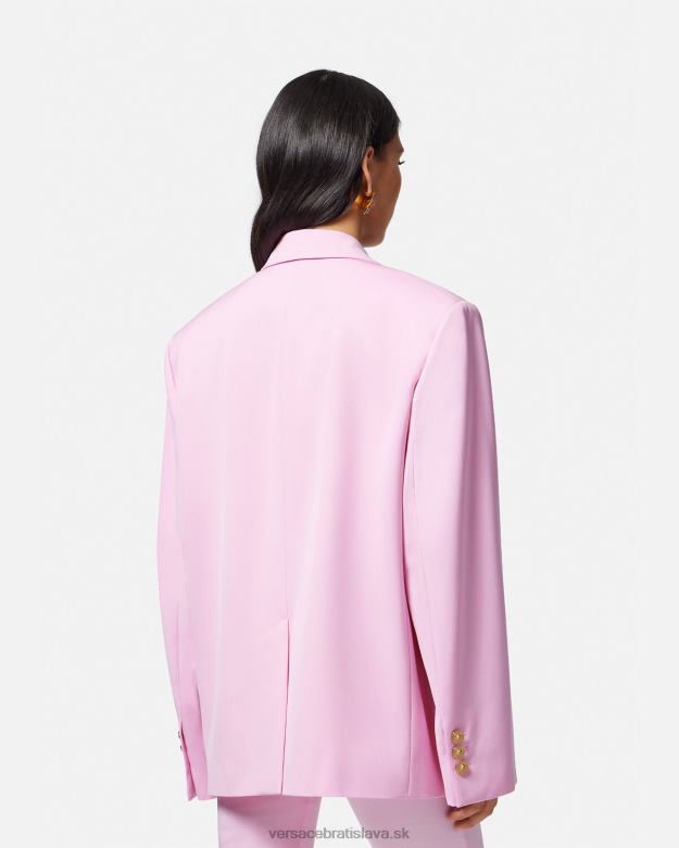 oblečenie X8X8P105 Versace medúza oversized sako Ružová ženy