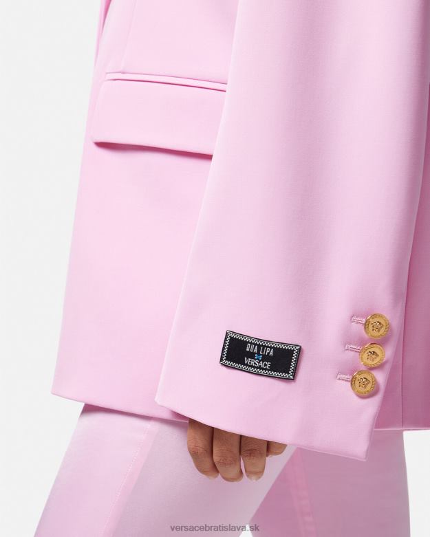 oblečenie X8X8P105 Versace medúza oversized sako Ružová ženy