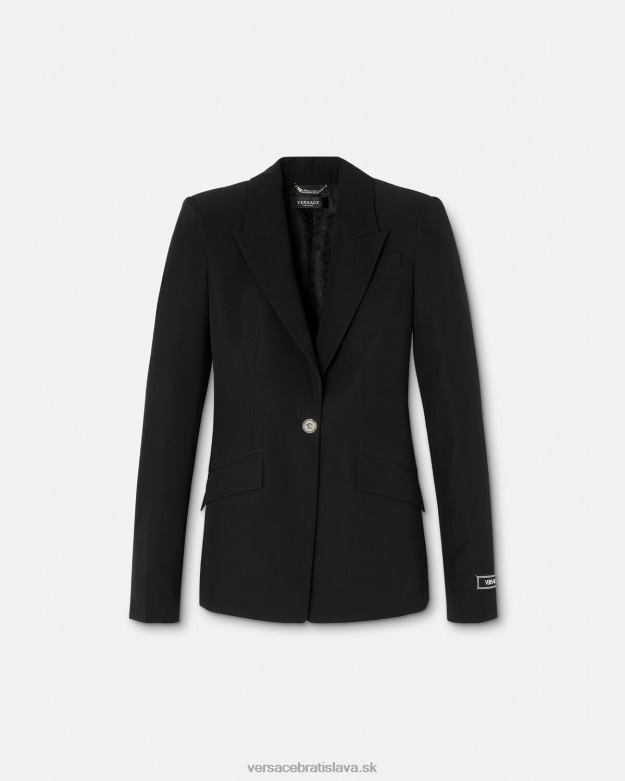 oblečenie X8X8P110 Versace jednoradové sako medúza čierna ženy